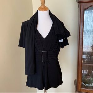 Dressbarn black 2pc outfit